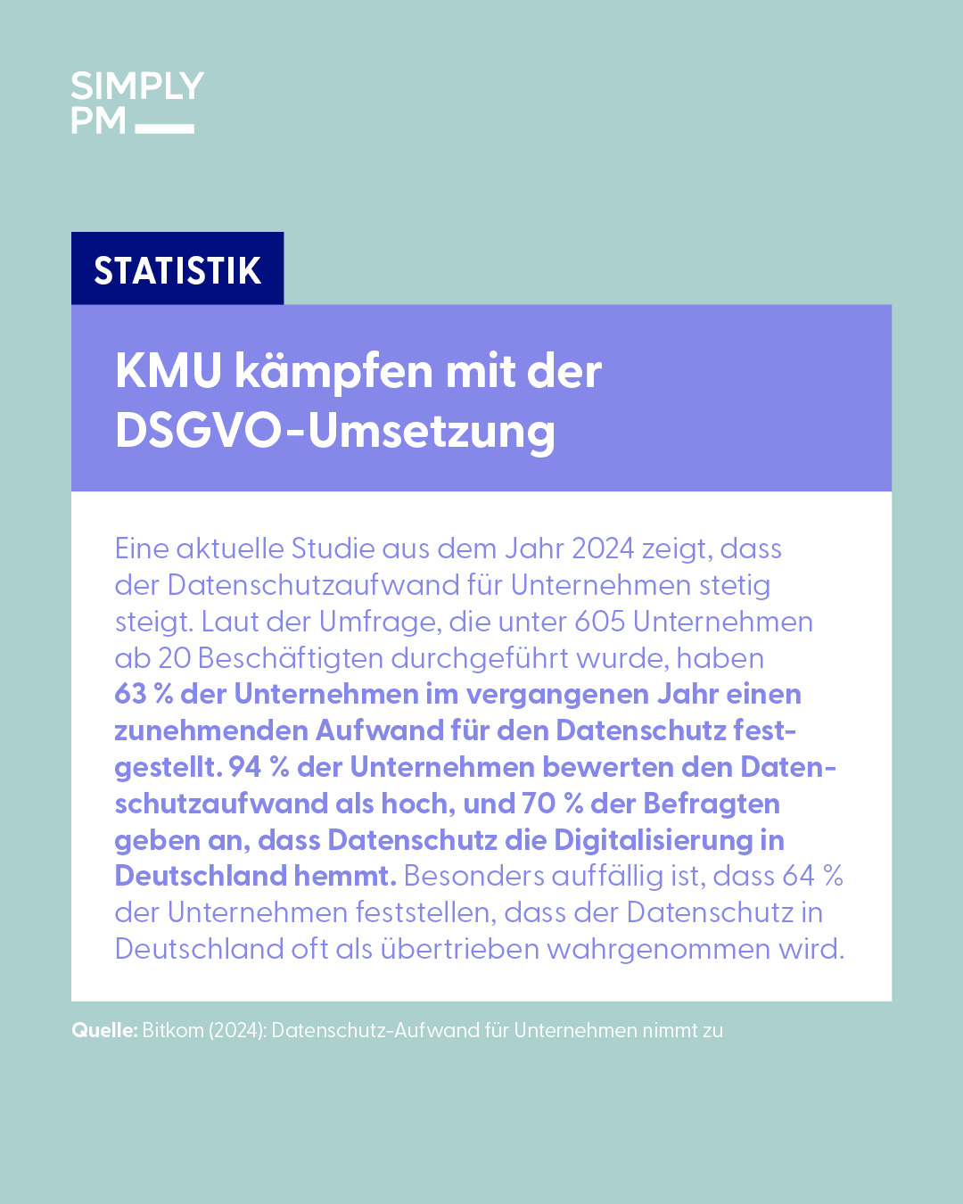 Datenschutzaufwand bei kleineren und mittleren Unternehmen