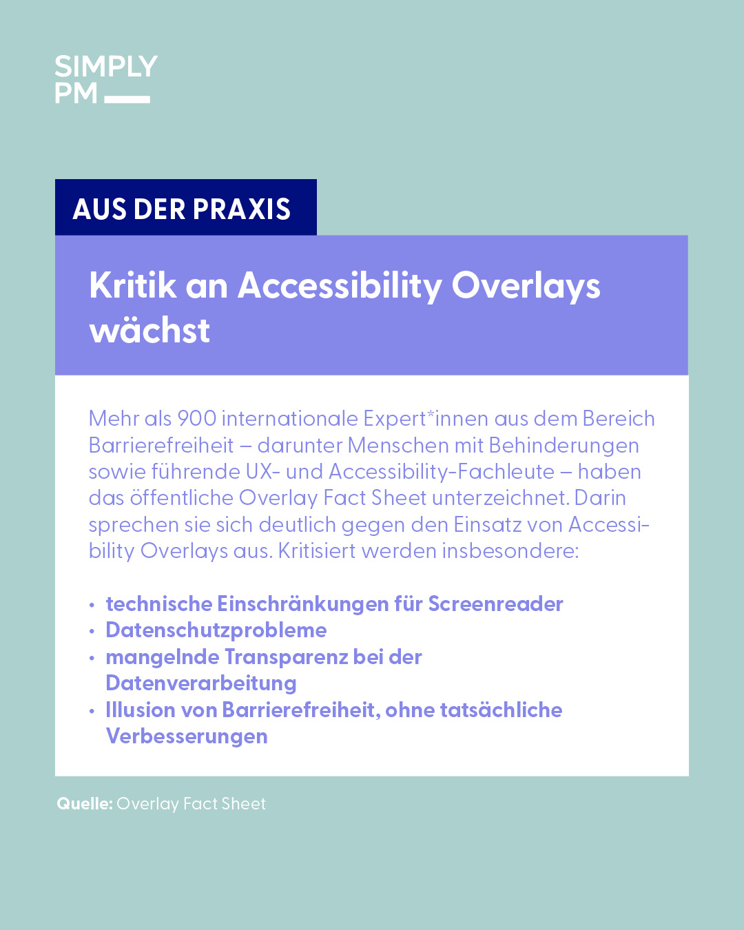 Kritik an Accessibility Overlays