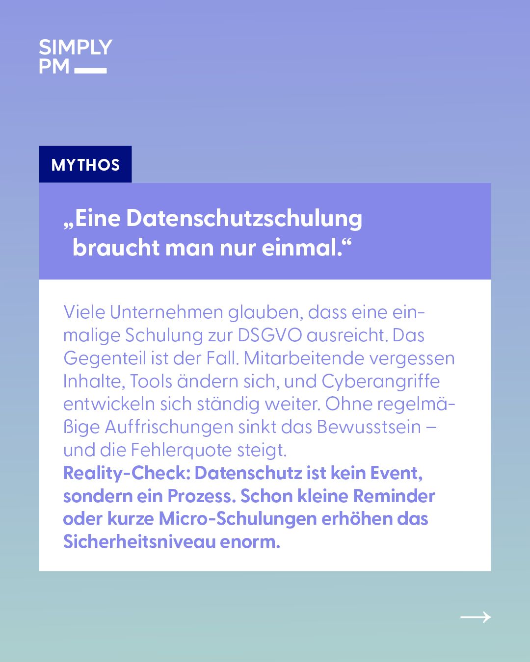 Mitarbeiterschulungen: Mythos einmalige Datenschutzschulung