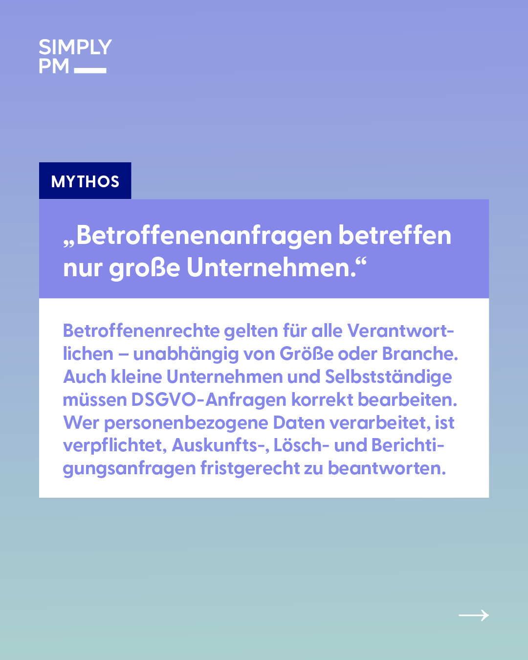 Betroffenenrechte in Unternehmen