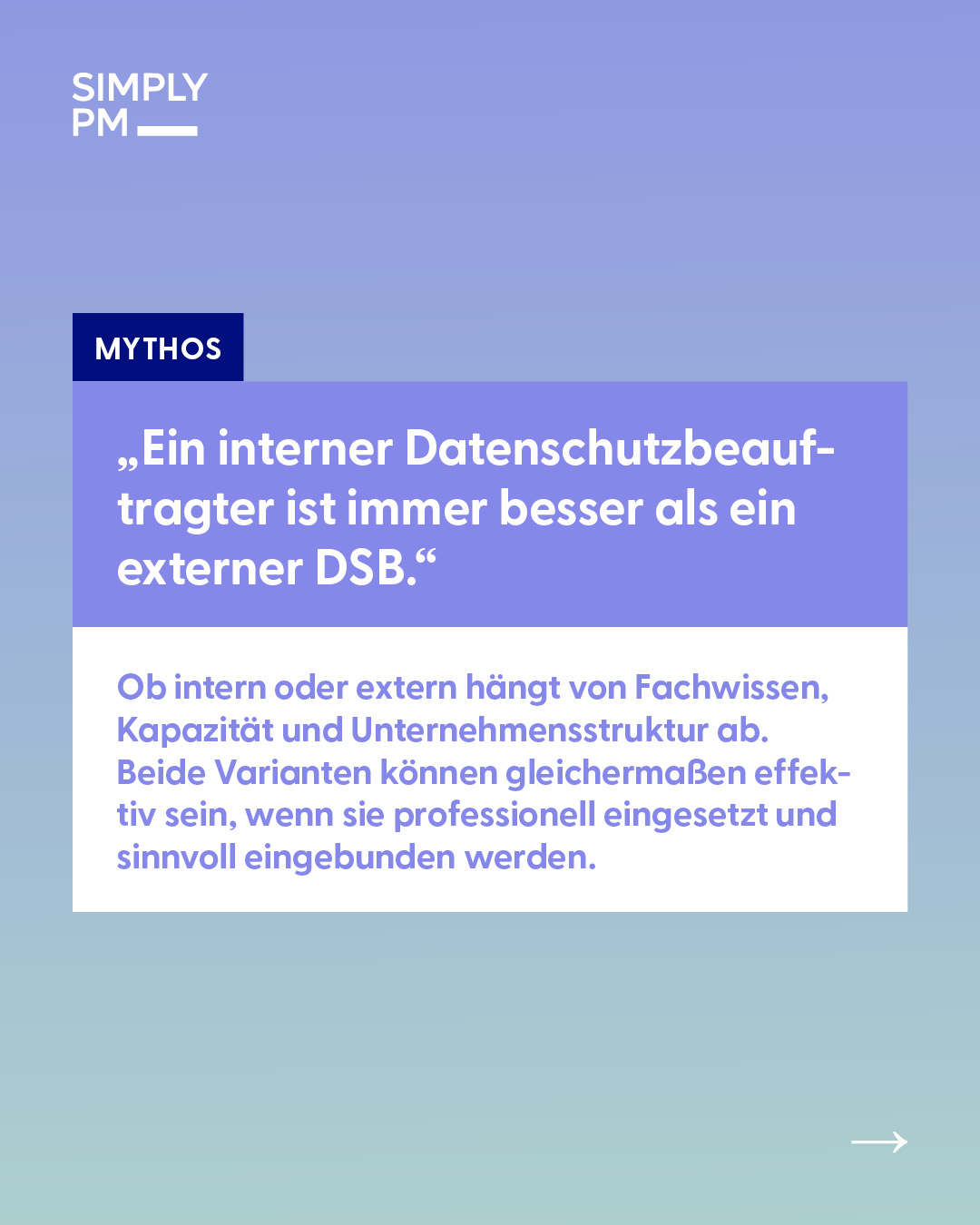 Interner oder externer Datenschutzbeauftragter