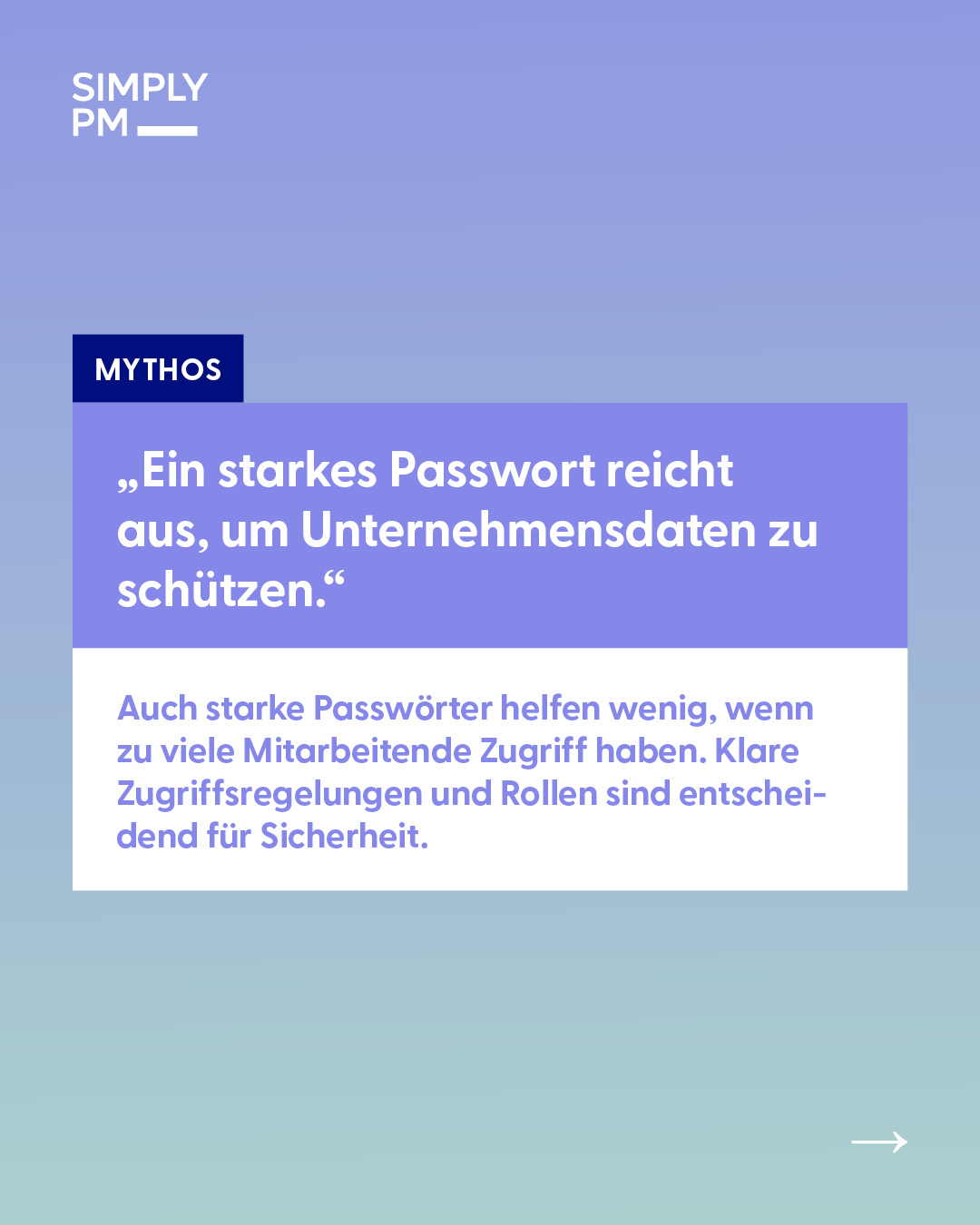 Passwörter und Zugriffsregelungen